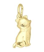 Gouden Poes 2 ketting hanger, Verzenden, Nieuw