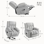 TRUUSK Elektrische TV-fauteuil Met Opsta-hulp, Relaxfauteuil, Huis en Inrichting, Fauteuils, Verzenden, Nieuw
