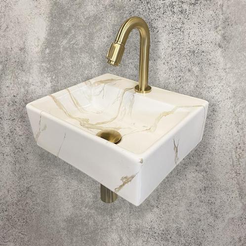 Fonteinset Wiesbaden Leto 33.5x29x11.5 cm Carrara, Doe-het-zelf en Verbouw, Sanitair, Overige typen, Nieuw, Ophalen of Verzenden