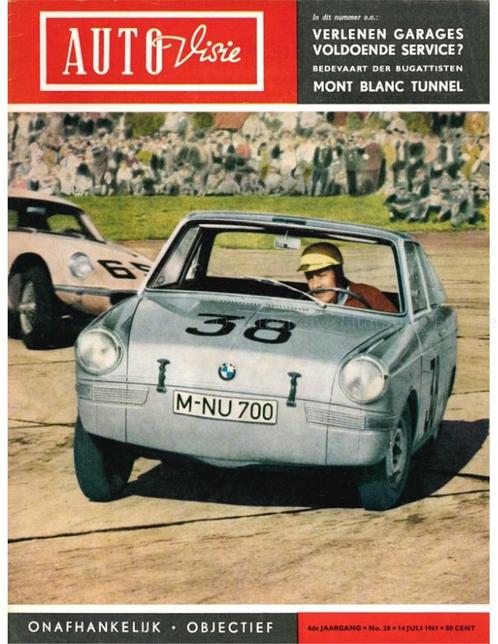 1961 AUTOVISIE MAGAZINE 28 NEDERLANDS, Boeken, Auto's | Folders en Tijdschriften