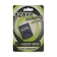 Memory Card 128MB Gamecube Zwart (Nieuw) (Nintendo Gamecube), Spelcomputers en Games, Spelcomputers | Nintendo GameCube, Nieuw