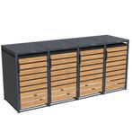 Container ombouw - 4 containers - 265x80x116cm - houtlook, Doe-het-zelf en Verbouw, Adembescherming, Ophalen of Verzenden, Nieuw