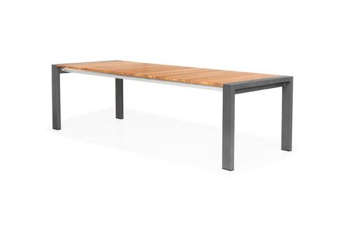 Suns Rialto uitschuifbare tuintafel 163-204 x 100 cm teak, Tuin en Terras, Tuinsets en Loungesets, Ophalen of Verzenden