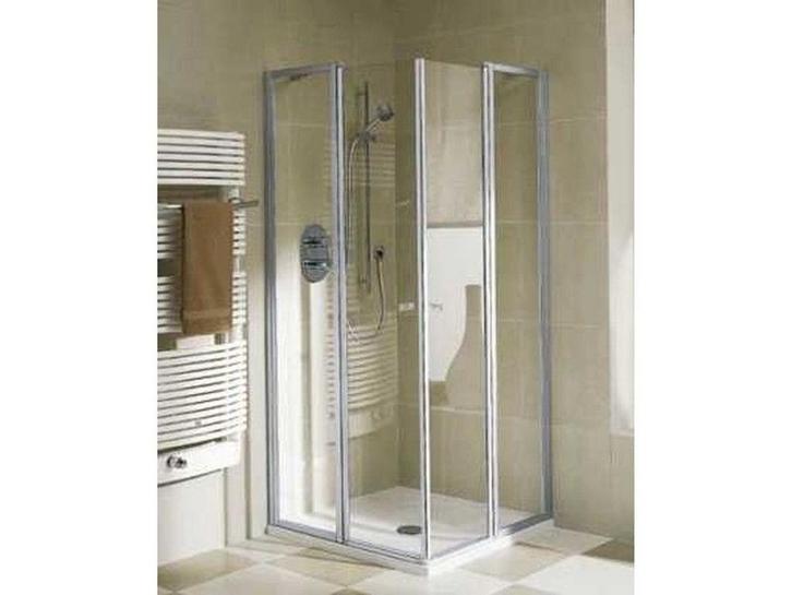 Kermi Ibiza - Hoekinstap - 90 cm - Matzilver-helder glas, Huis en Inrichting, Woonaccessoires | Overige, Zo goed als nieuw, Verzenden