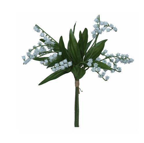 Lelietje van dalen 36cm. lily of the valley bundel white, Huis en Inrichting, Woonaccessoires | Kunstplanten en Kunstbloemen, Nieuw
