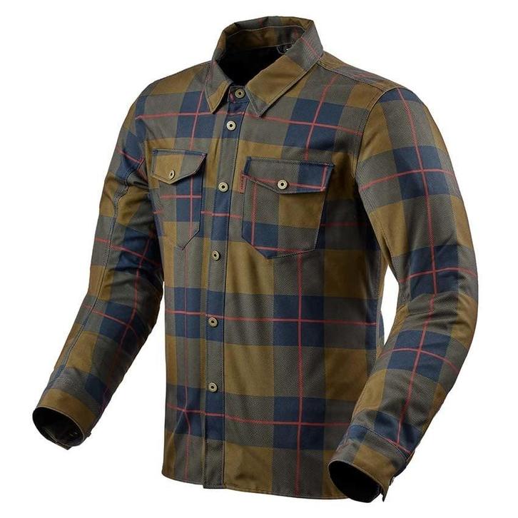REVIT! Bison 2 H2O Overshirt Ocher Geel, Motoren, Kleding | Motorkleding, Heren, Nieuw met kaartje, Jas | textiel, Verzenden