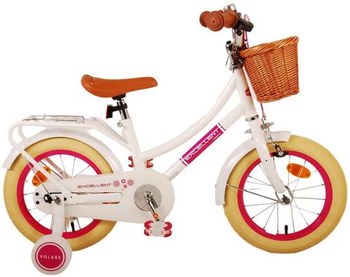 Volare Excellent Kinderfiets - Meisjes - 14 inch - Wit, Fietsen en Brommers, Fietsen | Meisjes, 14 inch of minder, Nieuw, Verzenden