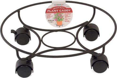 Gardman Plant Caddy 33cm Rond - Zwart, Tuin en Terras, Bloempotten, Verzenden