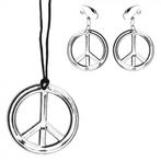 Peace ketting + oorbellen, Ophalen of Verzenden, Nieuw