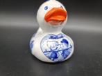 Beeld, Bath Duck - Delfts Blauw - 9 cm - Porselein