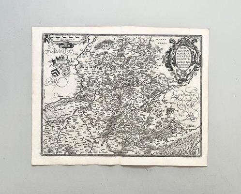 België - Graafschap Henegouwen; J. Surhon / F. Hogenberg /, Boeken, Atlassen en Landkaarten