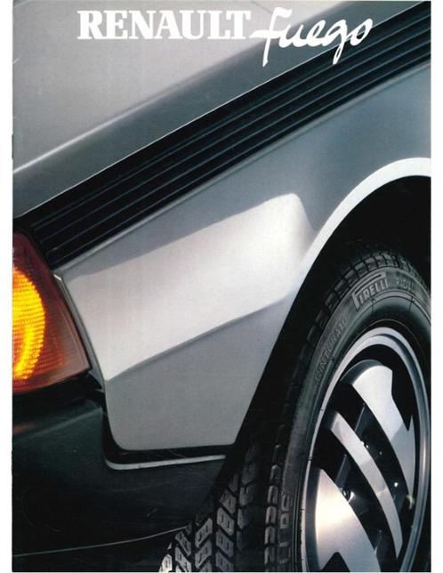 1982 RENAULT FUEGO BROCHURE NEDERLANDS, Boeken, Auto's | Folders en Tijdschriften, Renault