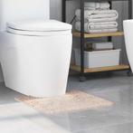 vidaXL Antislip Badmat met Toilet Cut Crème 50 x 50 cm PP, Verzenden, Nieuw