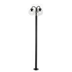 Lantaarn zwart met helder glas 200 cm 3-lichts IP44 - Sfera, Nieuw, Minder dan 50 watt