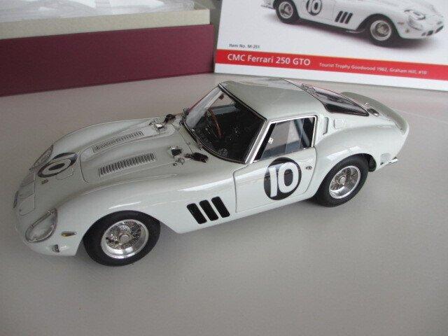 CMC 1:18 - Modelauto - Ferrari 250 GTO - Graham Hill Tourist, Hobby en Vrije tijd, Modelauto's | 1:5 tot 1:12