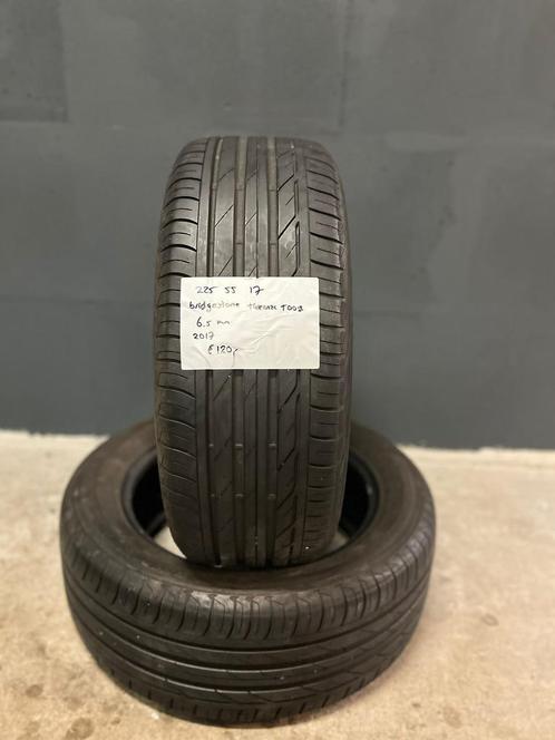 225/55/17 BRIDGESTONE TURANZA T005 6,5MM 2 STUKS 120,- (2017, Auto-onderdelen, Banden en Velgen, 17 inch, BOVAG lid, Stiba lid