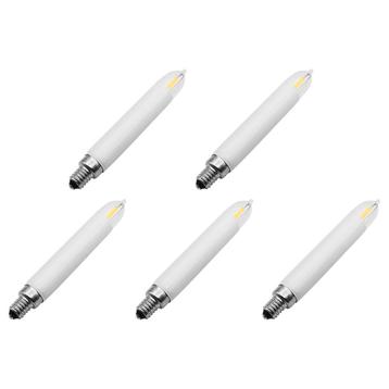Reserve Kerstlampjes E10 LED Filament Kaars - 5 stuks - beschikbaar voor biedingen