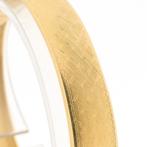 Gouden slavenarmband met patroon | Ø 62 mm (vintage armband, Ophalen of Verzenden, Gebruikt, Overige kleuren, Goud