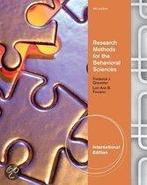 Research Methods for the Behavioral Sciences I 9781111342265, Zo goed als nieuw
