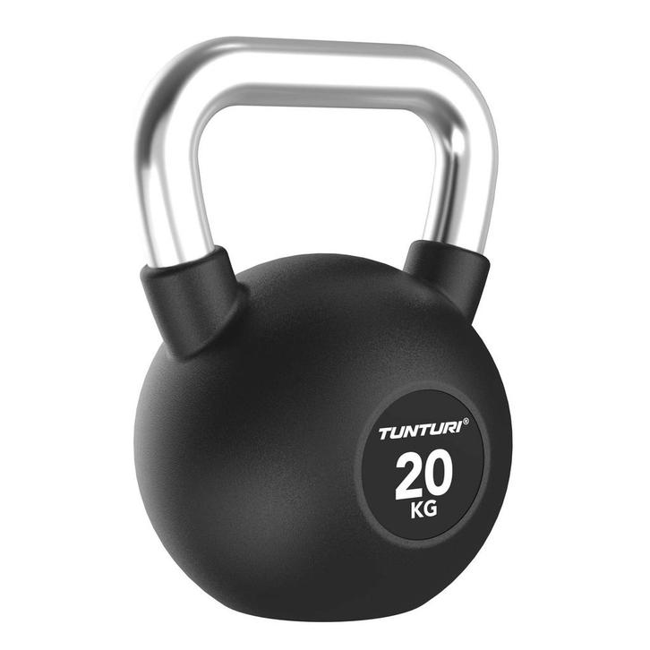 Tunturi Platinum Rubber Kettlebell - 20kg, Sport en Fitness, Fitnessmaterialen, Nieuw, Verzenden