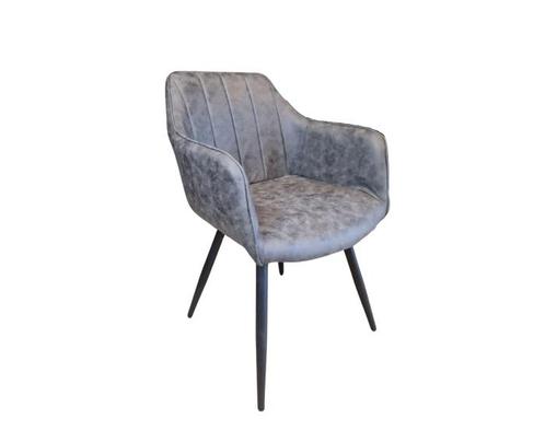 Eetkamerstoel Montana - Antraciet | BY-OLAF, Huis en Inrichting, Stoelen, Nieuw, Ophalen of Verzenden