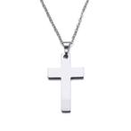 Fako Bijoux - Ketting Met Kruisje - Stainless Steel - RVS -, Sieraden, Tassen en Uiterlijk, Kettingen, Verzenden, Nieuw