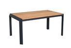 Victoria dining tuintafel 140x80xH64,5 cm antraciet teak, Tuin en Terras, Ophalen of Verzenden, Nieuw