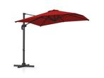 Coast Zweefparasol - Rechthoekig - 360° draaibaar - Rood -, Verzenden, Nieuw