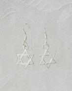 Oorhangers, zilver met een kleine Davidster, Verzenden, Nieuw