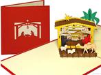 Kerstkaart Kerststal met Josef, Maria en het kindje Jezus..., Verzenden, Nieuw