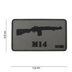 Patch M14  pvc met klittenband, Verzamelen, Militaria | Algemeen, Verzenden
