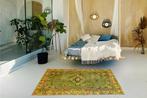 Groen vintage - Vloerkleed - 222 cm - 111 cm - met