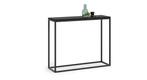 Sidetable - wandtafel - zwart - 100x30x80 cm - stalen frame, Huis en Inrichting, Tafels | Bijzettafels, Ophalen of Verzenden, Gebruikt