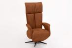 Relaxfauteuil Uitgeest - relaxfauteuils - Cognac, Nieuw, Bruin, Stof