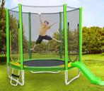 213 cm Tuintrampoline TUV 100kg met veiligheidsnet en ladder, Kinderen en Baby's, Speelgoed | Buiten | Trampolines, Verzenden