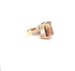 Ring - 18 karaat Roségoud Toermalijn - Diamant, Sieraden, Tassen en Uiterlijk, Ringen, Nieuw