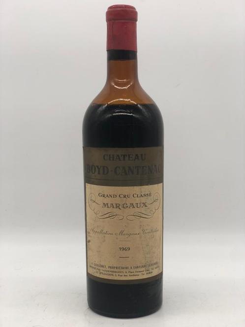 1 x 75cl Chateau Boyd-Cantenac, Margaux 1969 (Bordeaux), Verzamelen, Wijnen, Frankrijk, Rode wijn, Nieuw, Ophalen of Verzenden