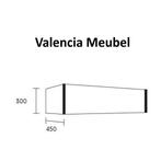 Badmeubel AQS Valencia Carrara Mat 120 cm Solid Surface, Doe-het-zelf en Verbouw, Sanitair, Nieuw, Ophalen of Verzenden