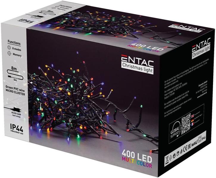 Entac Kerst Micro Cluster Lichtsnoer 8m - Kerstverlichting, Diversen, Kerst, Nieuw, Verzenden