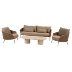 Hampton Molina stoel bank loungeset 4 delig mortex amber 4, Tuin en Terras, Tuinsets en Loungesets, Ophalen of Verzenden, Nieuw