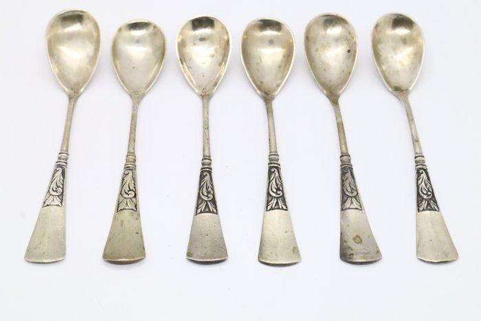 Lepel (6) - .833 zilver - 6 of lepels, Antiek en Kunst, Antiek | Goud en Zilver