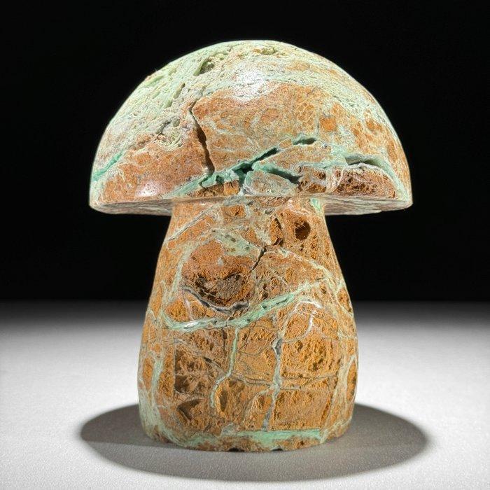 Geen veilingprijs - Handgesneden mineraalstenen paddenstoel, Antiek en Kunst, Kunst | Designobjecten