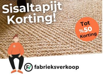Tot 50% korting op natuurtapijt OP=OP in Genemuiden beschikbaar voor biedingen