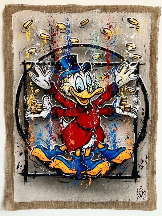 Elisée Skayzoo - Uncle Scrooge de Vitruve, Antiek en Kunst, Kunst | Schilderijen | Modern