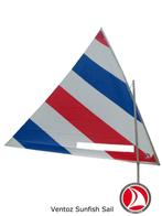 Ventoz Sunfish Zeil - RWB met venster, nieuw!, Watersport en Boten, Verzenden, Nieuw, 3 tot 6 meter, Minder dan 15 m²