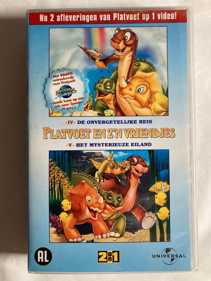 PLATVOET EN ZN VRIENDJES IV DE ONVERGETELIJKE REIS V HET, Cd's en Dvd's, VHS | Film, Gebruikt, Verzenden