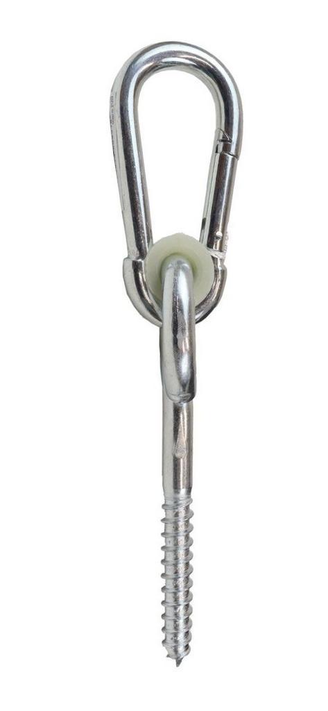 Schommelhaak M12 inclusief karabijnhaak 80mm verzinkt, Doe-het-zelf en Verbouw, IJzerwaren en Bevestigingsmiddelen, 50 tot 100 mm
