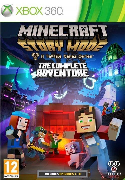 Minecraft: Story Mode - The Complete Adventure Xbox 360, Spelcomputers en Games, Games | Xbox 360, 1 speler, Zo goed als nieuw