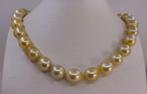 Zonder minimumprijs - Halsketting - 14 karaat Geel goud, PSL, Nieuw
