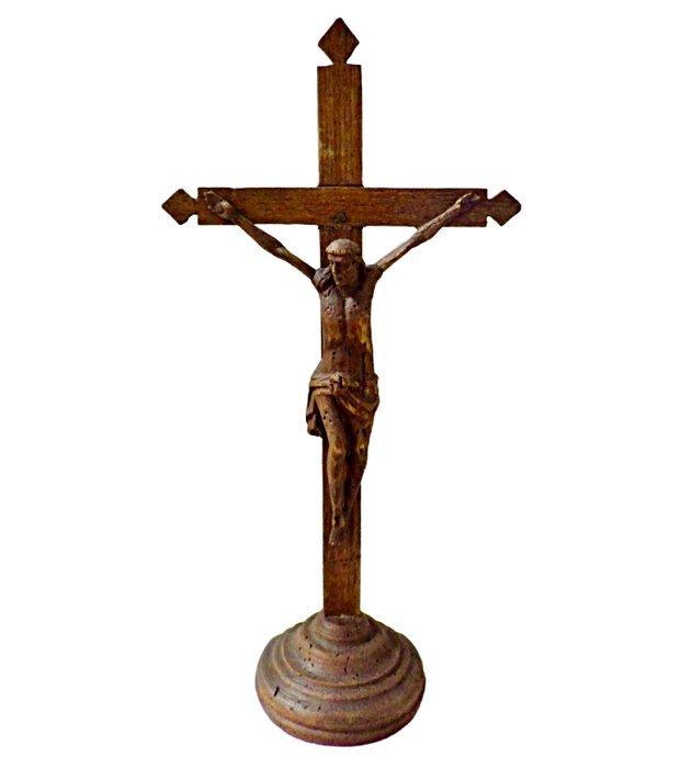 Antiek Crucifix - Fruitier - 1800-1850 - Jezus aan het kruis, Antiek en Kunst, Kunst | Niet-Westerse kunst